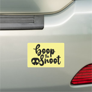 Boop The Snoot Funny Dog Quote Car Magnet