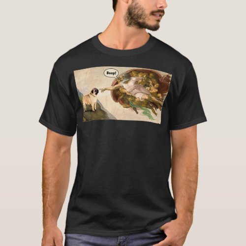 Boop The Snoot of a Cute Pug Funny Dog Meme T_Shirt