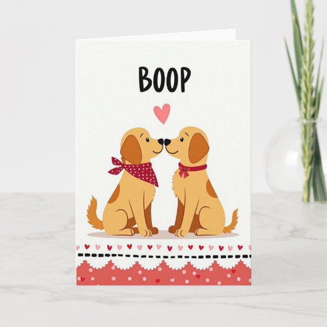 Boop Valentine Puppy Card (Front)