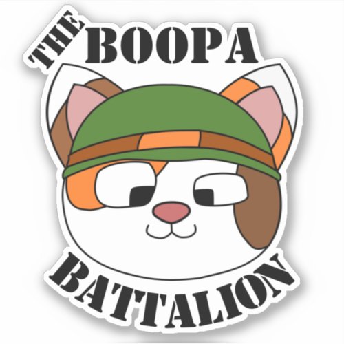 Boopa Battalion Die_cut Sticker