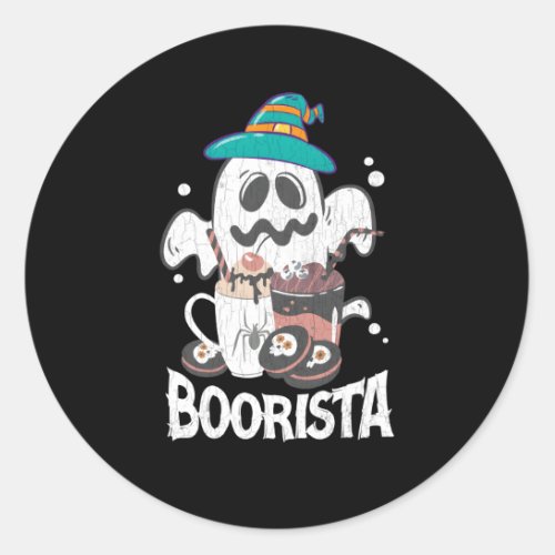 Boorista Barista Coffee Maker Classic Round Sticker