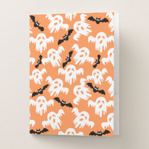 Boos and Bats 3 Ring Binder Pocket Folder
