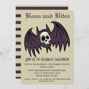 BOOS AND BITES HALLOWEEN INVITATION