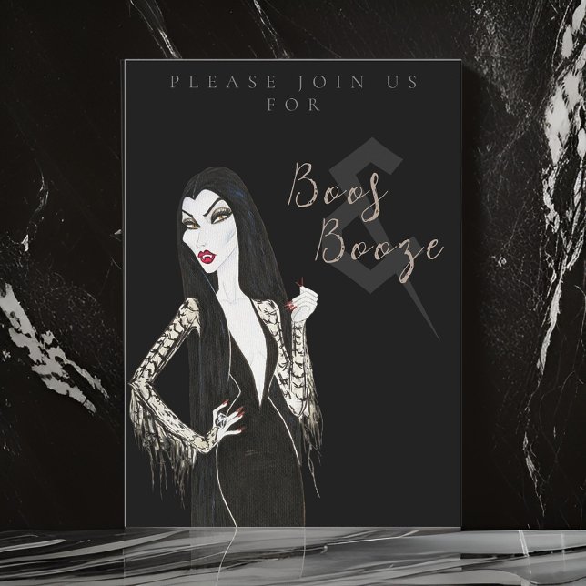 Boos and Booze Adult Halloween Party Invitation (Creator Uploaded)