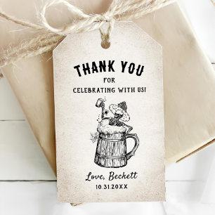 Boos and Booze Ghost Halloween Party Gift Tags