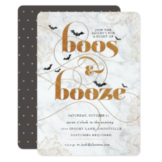 Boos And Booze Invitations 8