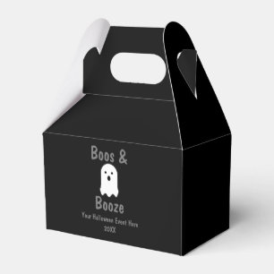 Boos and Booze Halloween Favor Boxes