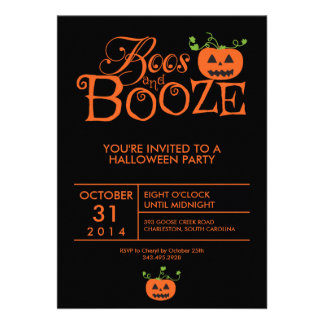 Boos And Booze Invitation 8