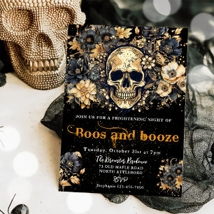 Boos And Booze Halloween Party Invitation