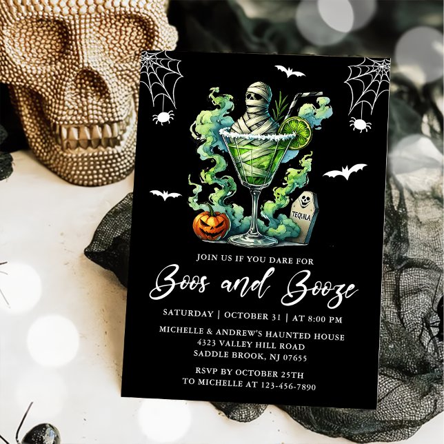 Boos And Booze Halloween Party Invitation (Creator Uploaded)