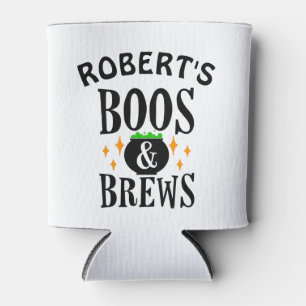 Boos and Brews Fun Halloween Can Cooler