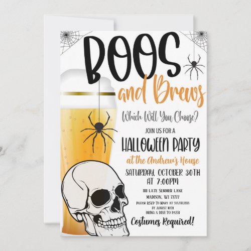  Boos and Brews Invitation