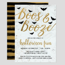 Boos & Booze Halloween Party Invitation