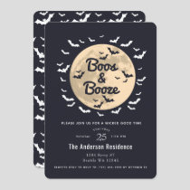 Boos & Booze Halloween Party Invitation