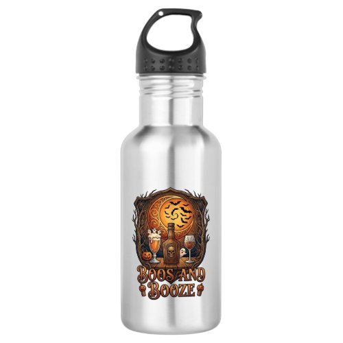 Boos Booze Halloween Skull Bottle Beer Wine Bats M