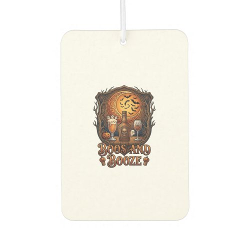 Boos Booze Halloween Skull Bottle Beer Wine Bats M Air Freshener