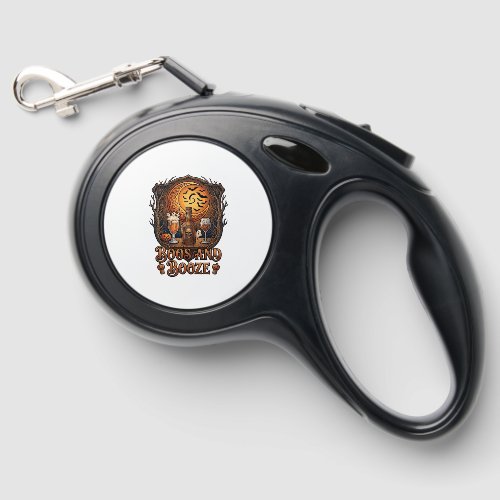 Boos Booze Halloween Skull Bottle Beer Wine Bats M Retractable Pet Leash