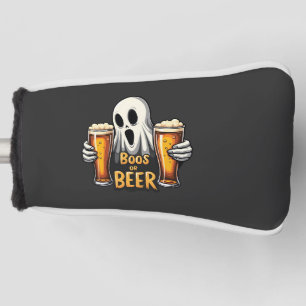 Boos Or Beer Funny Oktoberfest Halloween Ghost Golf Head Cover