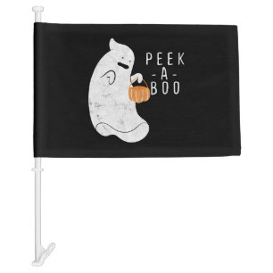 Boos Pumpkin Halloween a Halloween Car Flag