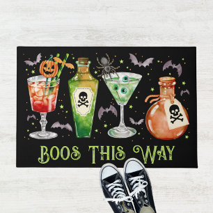 Boos This Way Halloween Cocktail Party Doormat