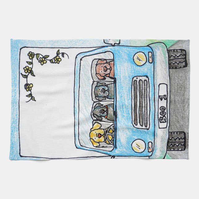 Boo's Van Towel (Horizontal)