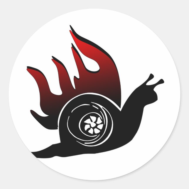 Boost Snail Classic Round Sticker (Front)