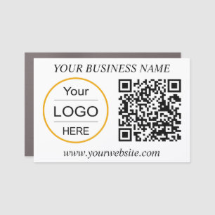 Boost Your Business with a Custom Logo & QR Code C Car Magnet