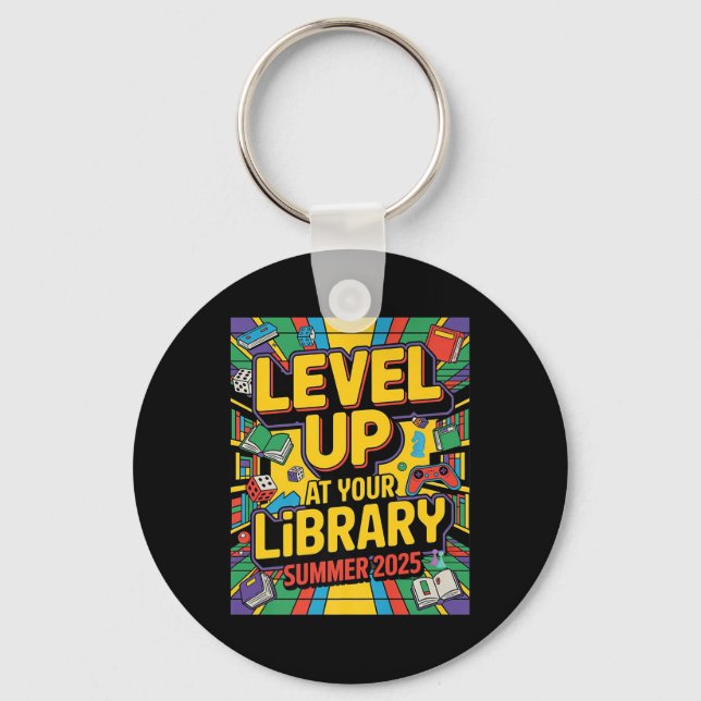 Boost Your Skills At The Library Summer 2025 Readi Keychain (Front)