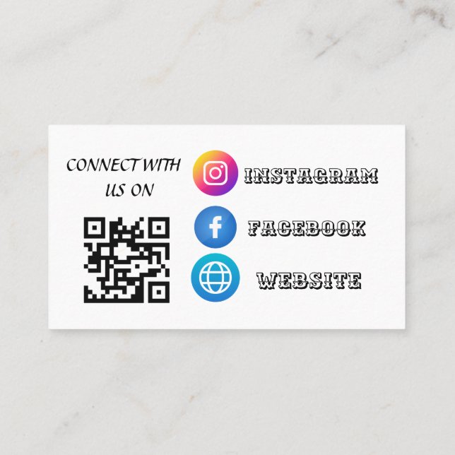"Boost Your Social Connectivity with Our Digital C Business Card (Back)
