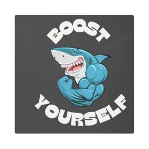 Boost yourself  metal print