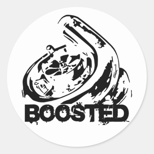 Boosted Classic Round Sticker