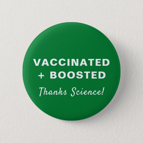 Booster Vaccine Thanks Science Green Button