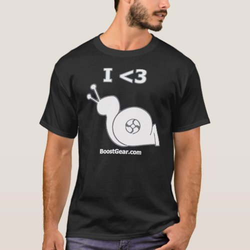 BoostGear _ I Heart Turbo Snail T_Shirt