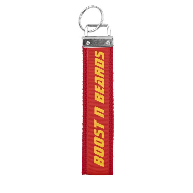 BoostNBeards key chain Red (Keys on Top)