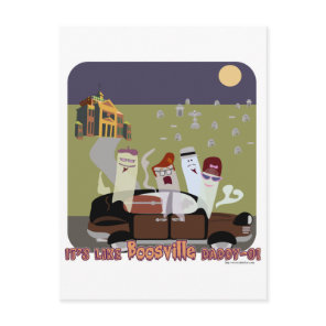 BoosVille Halloween Postcard