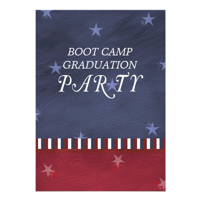 Boot Camp Graduation Party Invitation