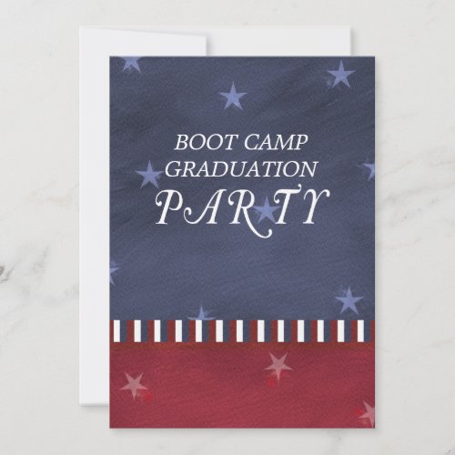 Boot Camp Graduation Party Invitation