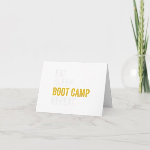 Boot Camp Military Bootcamp Fitness  Card