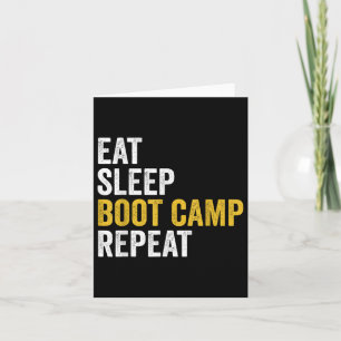 Boot Camp Military Bootcamp Fitness  Card