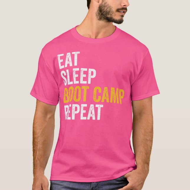 Boot Camp Military Bootcamp Fitness T-Shirt (Front)