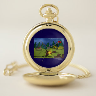 Boot Campfire Tales: A Sole-ful Retreat Pocket Watch