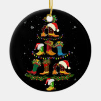 Boot Christmas Tree Line Dance Funny Dancing Boots