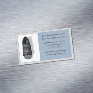 Boot Grey Foot Doctor Podiatry Podiatrist Medical Business Card Magnet