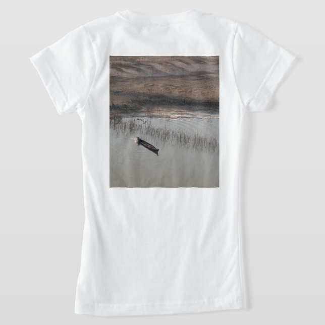 boot_myanmar_beach tshart design  T-Shirt (Laydown Back)