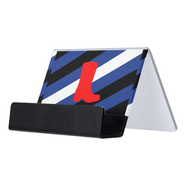 Boot Pride Desk Business Card Holder (Angled Front)