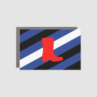 Boot Pride Flag Car Magnet