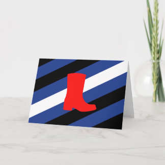 Boot Pride Flag Card