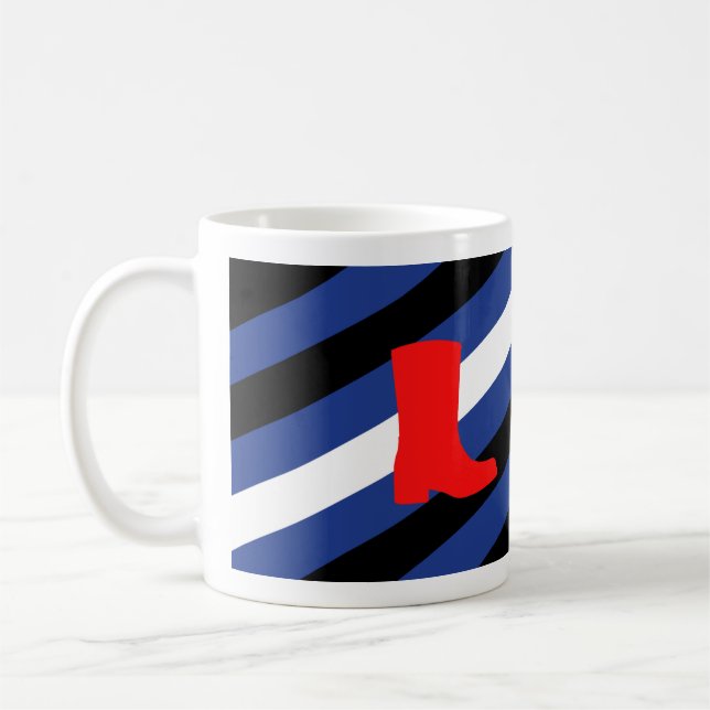Boot Pride Flag Coffee Mug (Left)