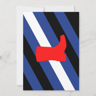 Boot Pride Flag Holiday Card