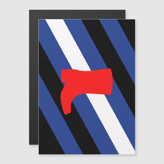 Boot Pride Flag Magnetic Invitation (Front/Back)